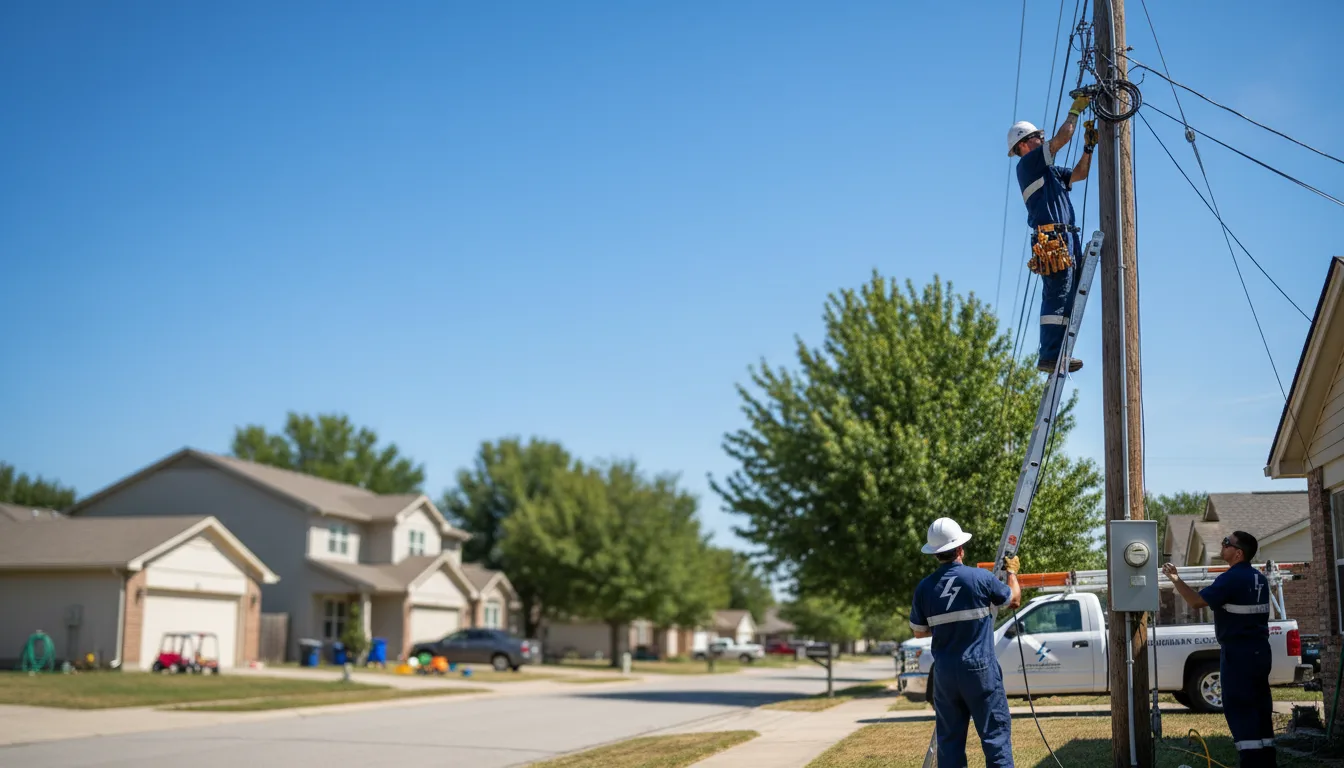 Residential electrician providing installation services in Springbrook, IA
